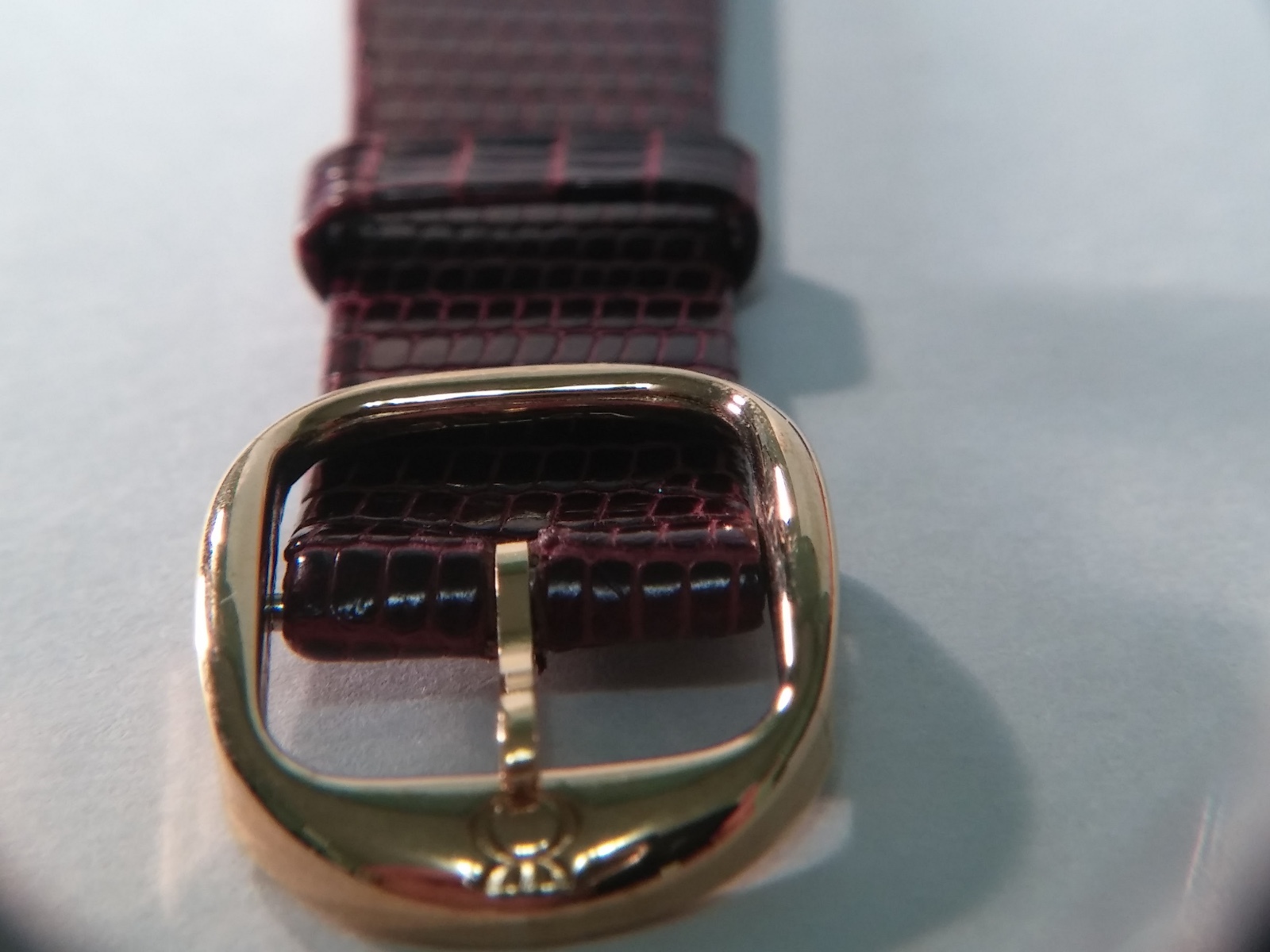 Milus ladys watch 956.112 movement, NEW, yellow, Lizard Band brown