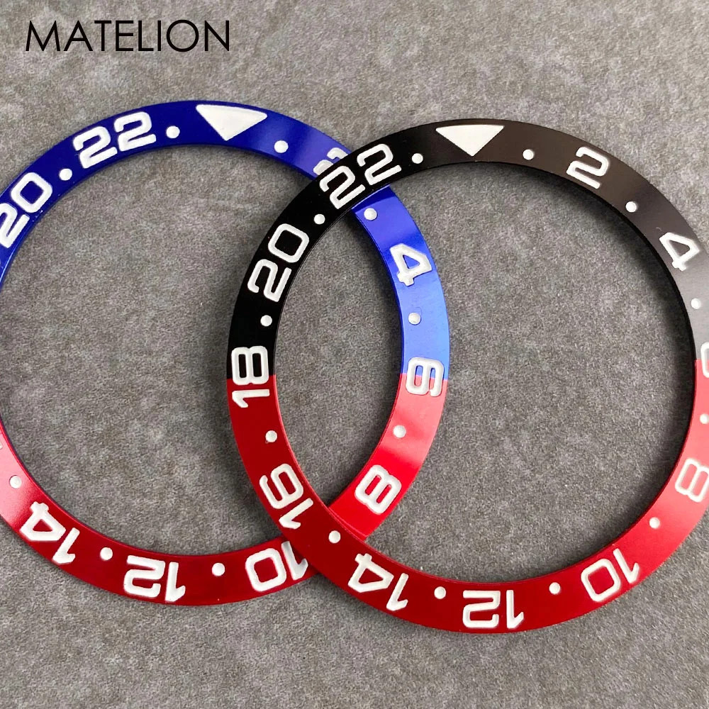 Ceramic Aluminum Watch Bezel Insert Sloping Watch Ring Diver Accessories for