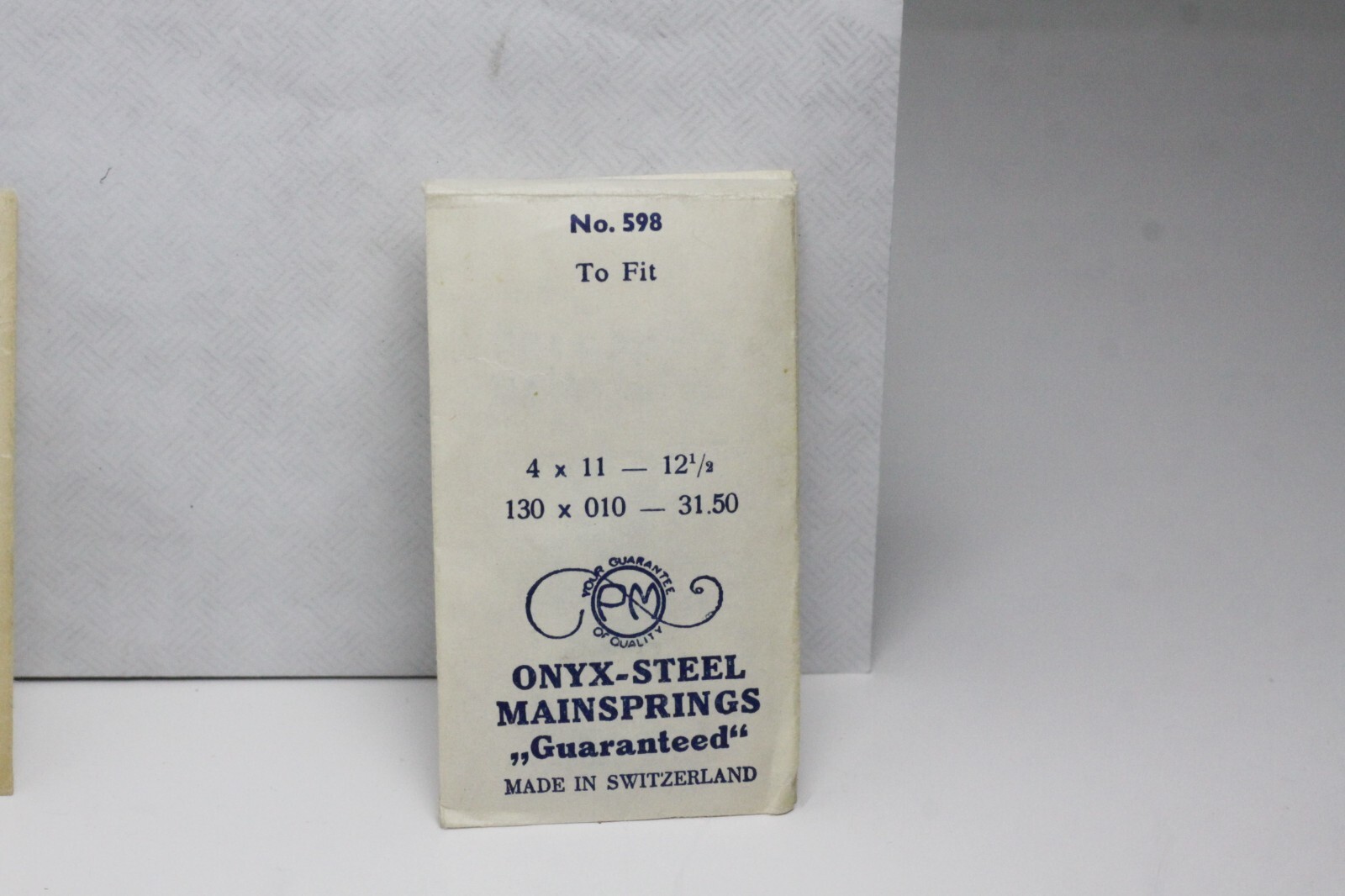ONYX-STEEL NUMBER 598 4X11X12.5 22R