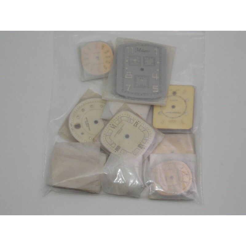 Assortimento 20 pz quadranti orologi vintage uomo donna forniture orologiaio wat