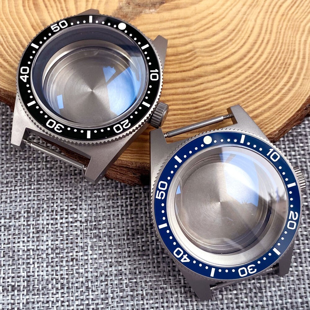Mod 47.0g Sapphire 62MAS Titanium Watch Case For NH35 NH36 ETA2824 PT5000 Move