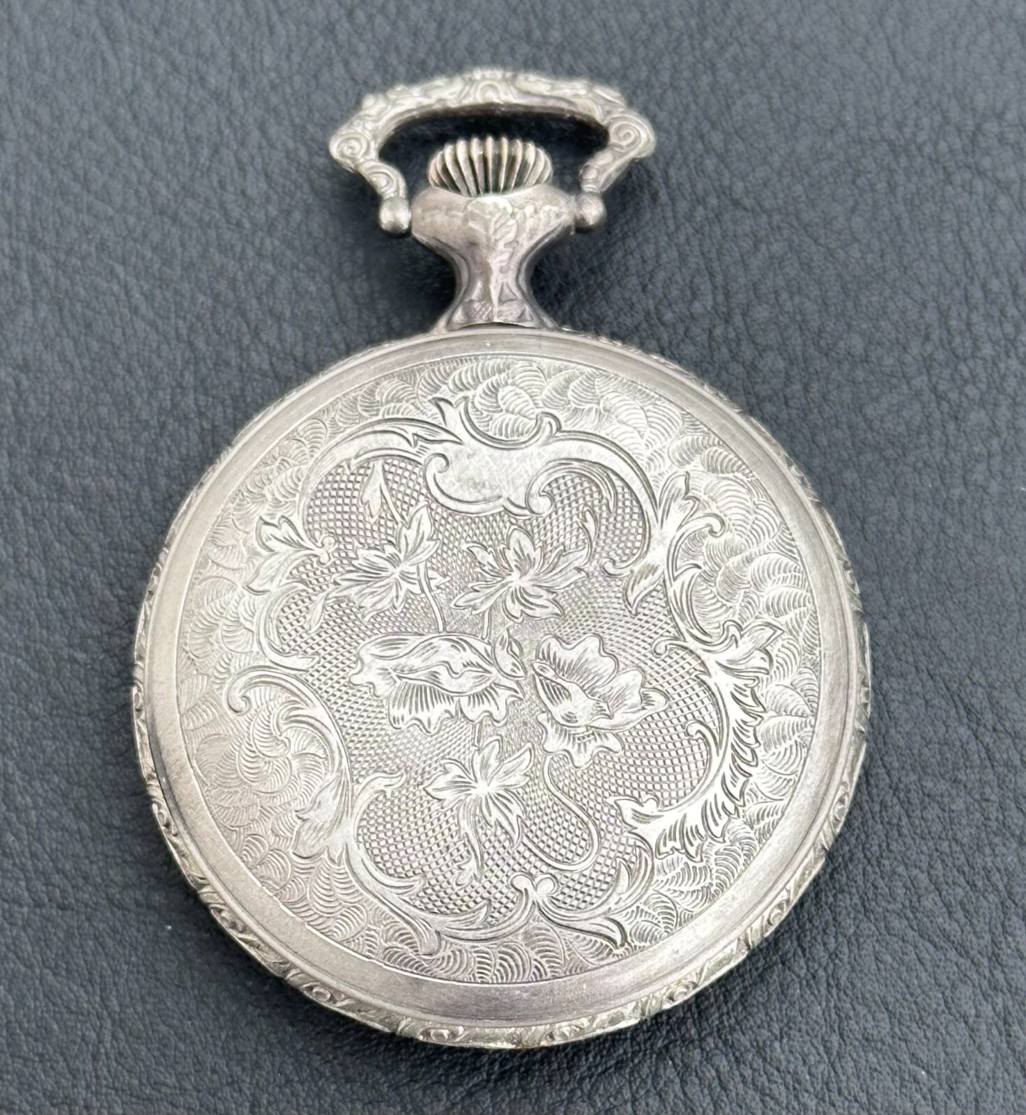 POCKET WATCH CASE ETA UNITAS 6497 OR 6498 SWISS MADE HORSE 48MM NOS STOCK 70/80s