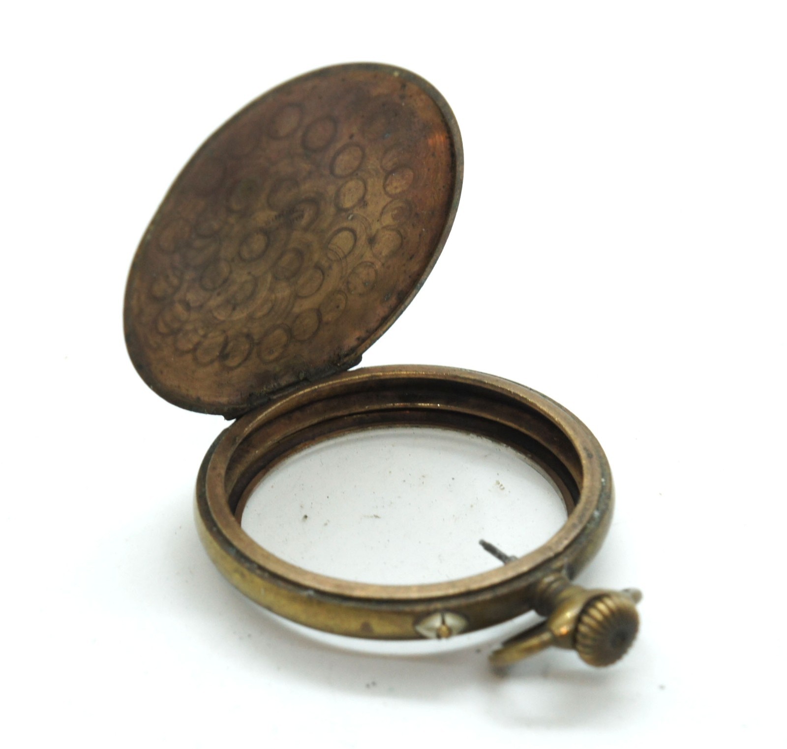 VINTAGE OPEN FACE SWISS MADE PIN-SET POCKET WATCH CASE 51 mm ROSKOPF SYSTEM