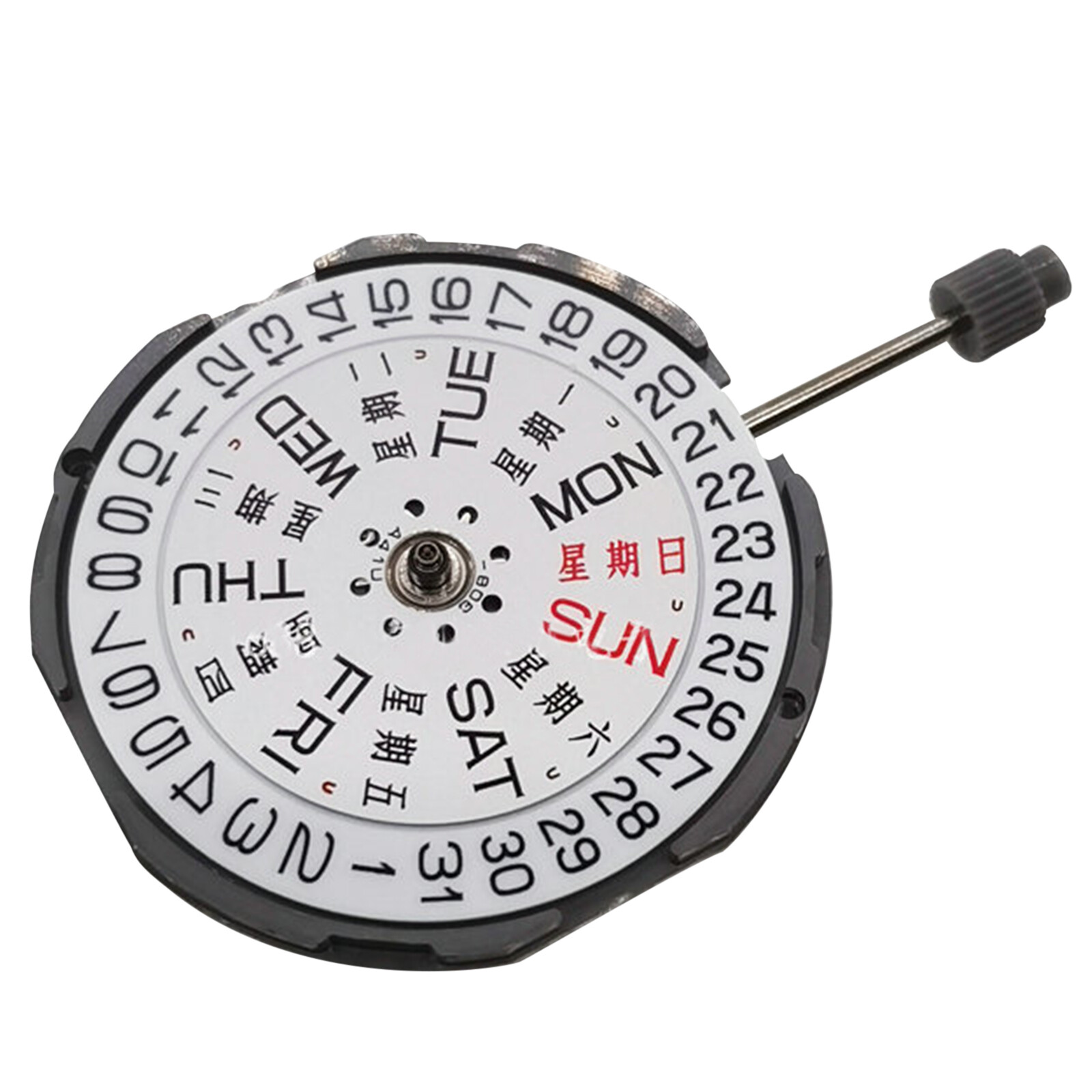 23.65mm Day / Date At 3 Quartz Watch Movement With Battery For Miyota GM02 GM00