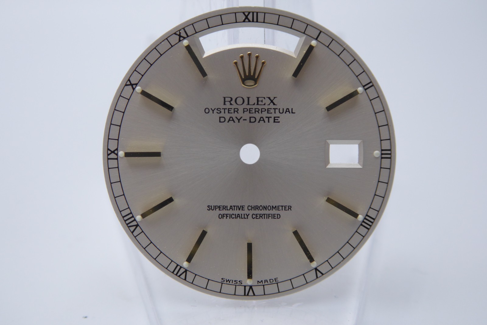 Rolex Day-date silver index gold dial 18238