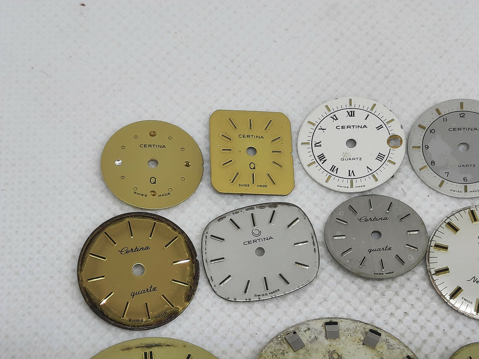 Lot of 17 Vintage Certina Ladies / Mens Watch Dials 1960′ / 1970′ / 1980′
