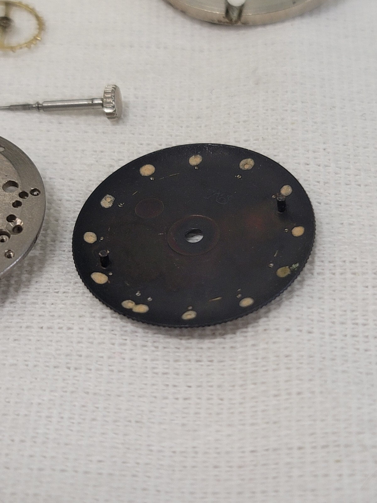 Bulova Automatic Watch Movement 10BZAC 30J 23j Dial Crown Hands Part Bulk