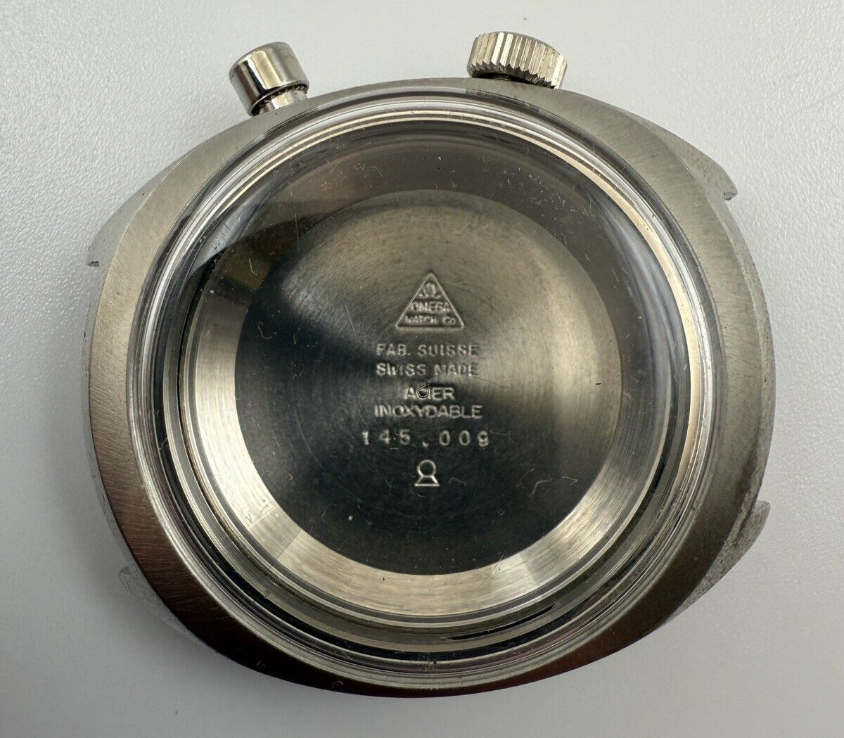 Omega Seamaster Chronostop 145.009 Watch Case with Pusher,Crown and Plexi