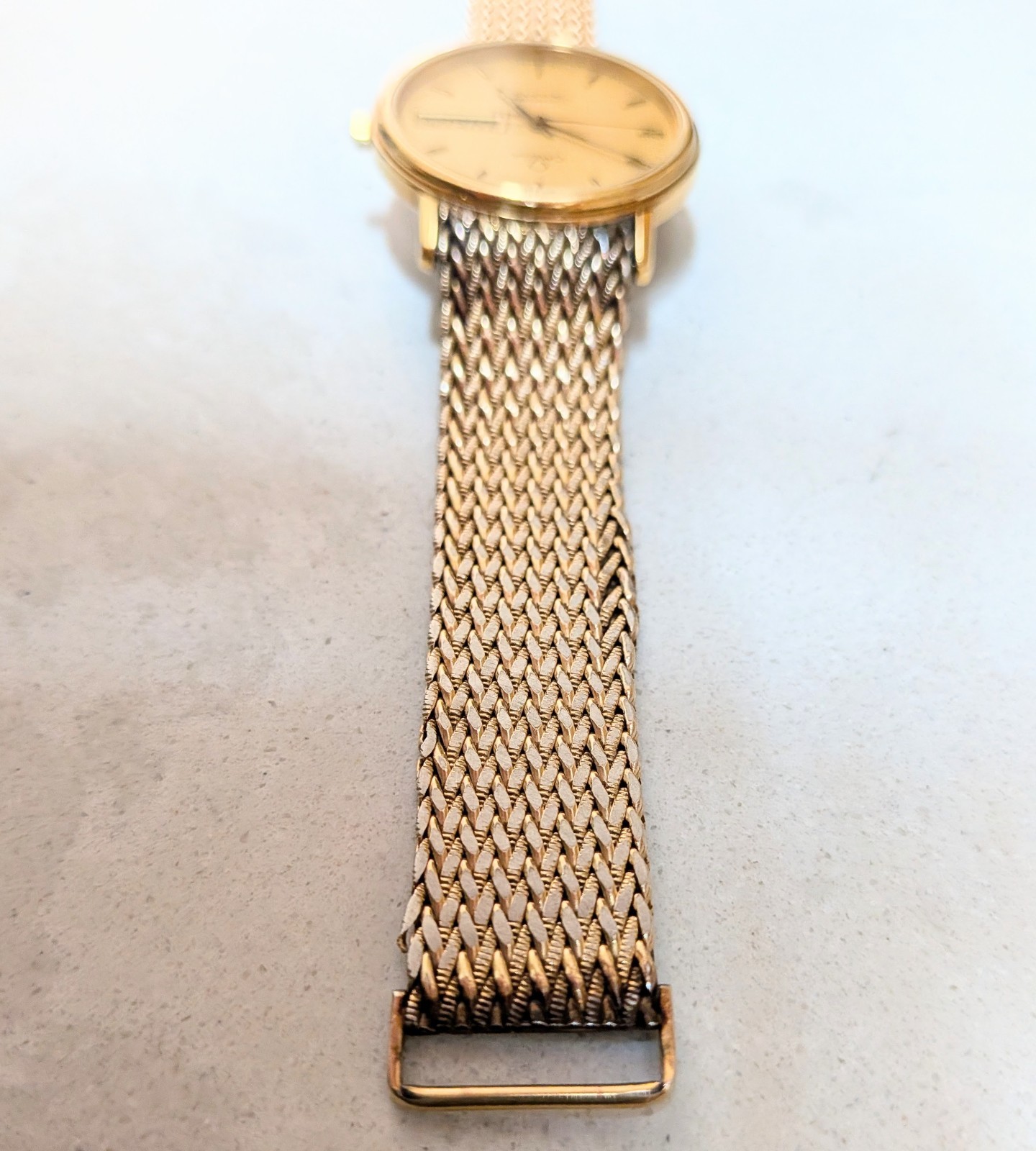 Vintage Omega Seamaster Quartz 1437–Gold Plated–Clean Dial–For PARTS OR REPAIR
