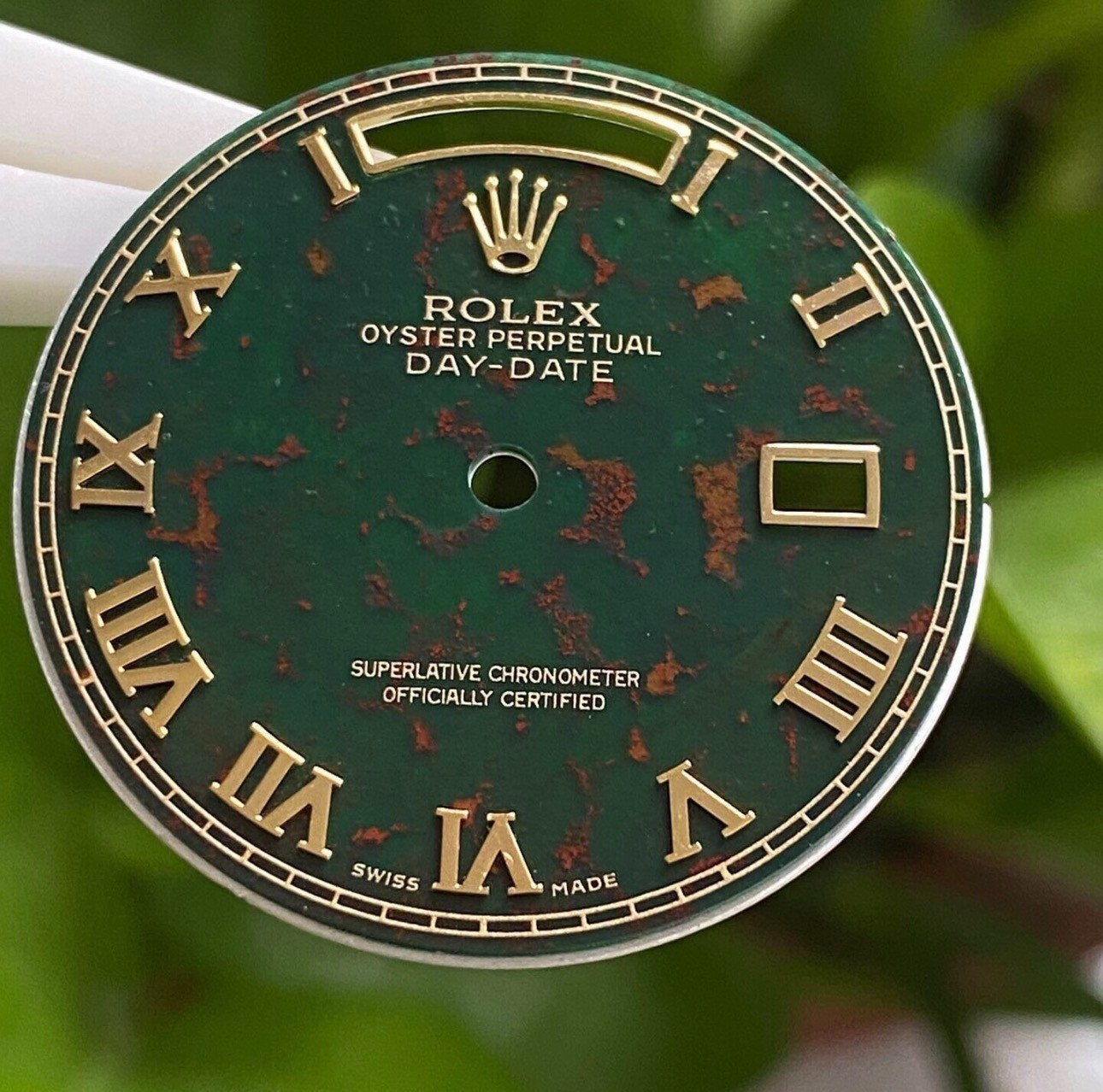 Quickset President Custom Blood Stone Roman Dial For Rolex 18038 18238 118238