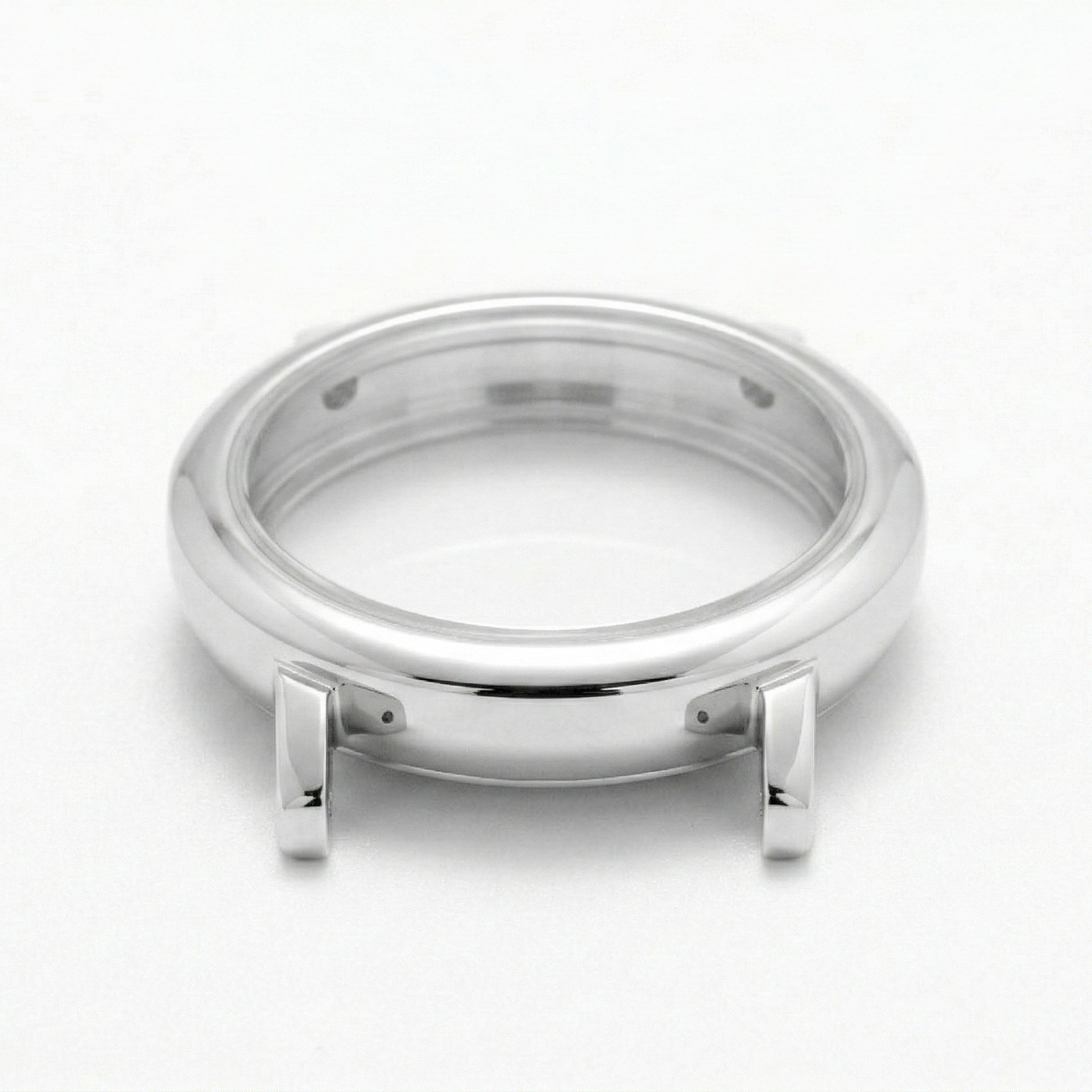 30mm glass Silver Watch Case back cover waterproof ring for GL22 Movement
