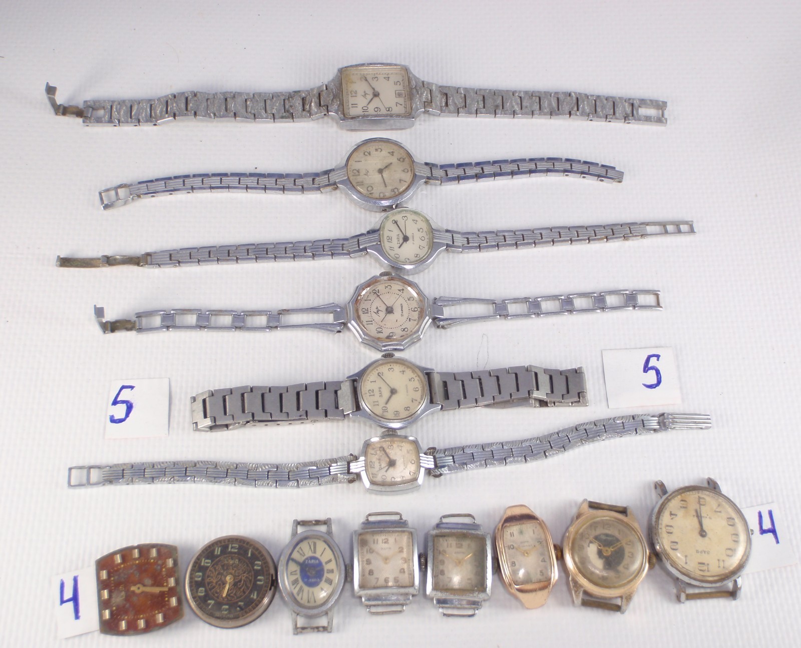Women’s Watches 30pcs USSR for PARTS or REPAIR Vintage Soviet Mechanical Watch
