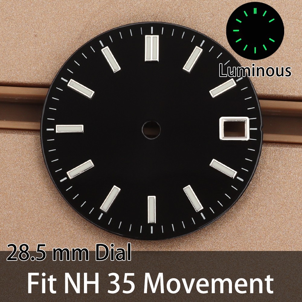 Modify Seiko SKX013 Mod 3C Luminous Date Watch Dial For Seiko NH35 NH36 Movement