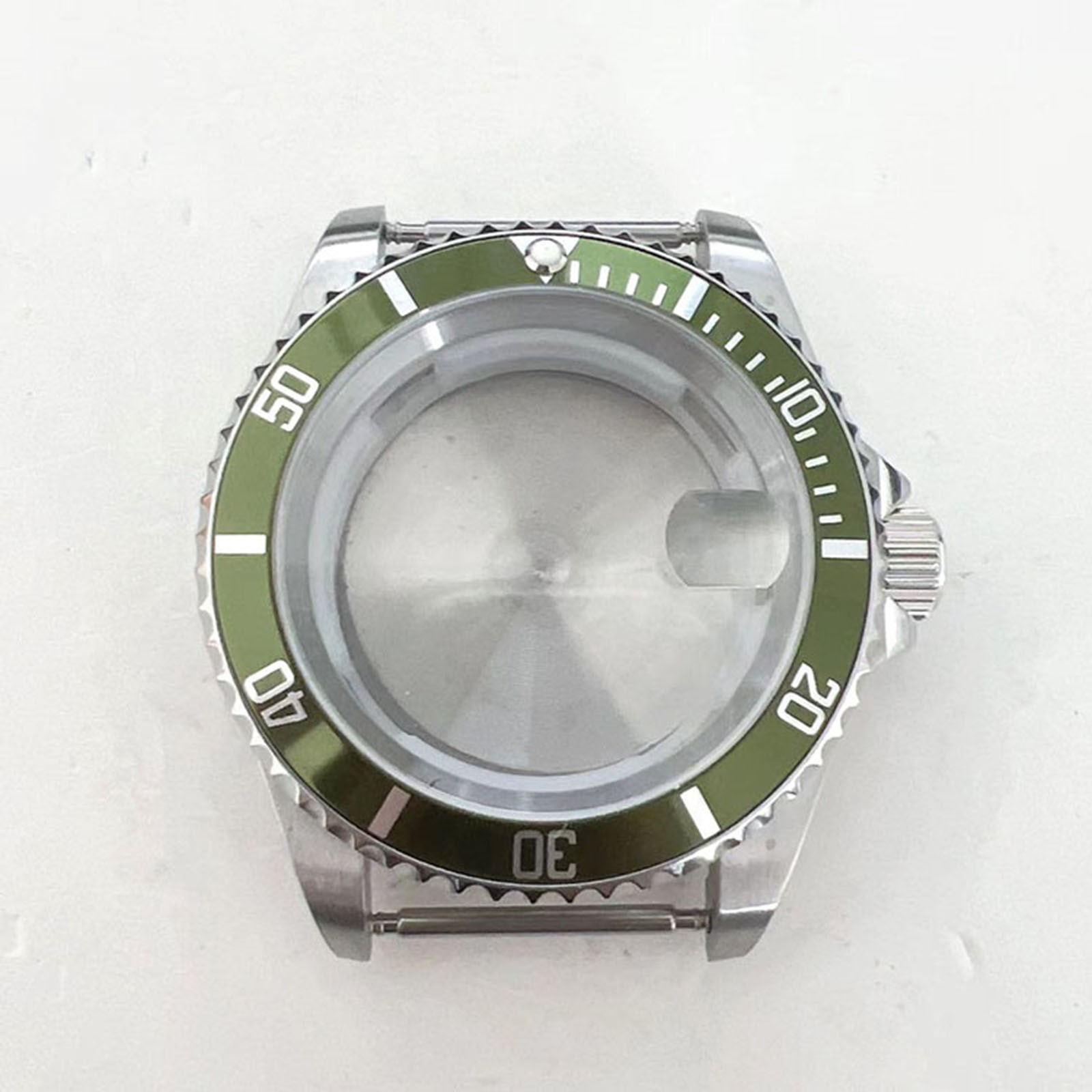 For 8215/8200/8205/2813 Movement Magnifier Glass 40MM Stainless Steel Watch Case