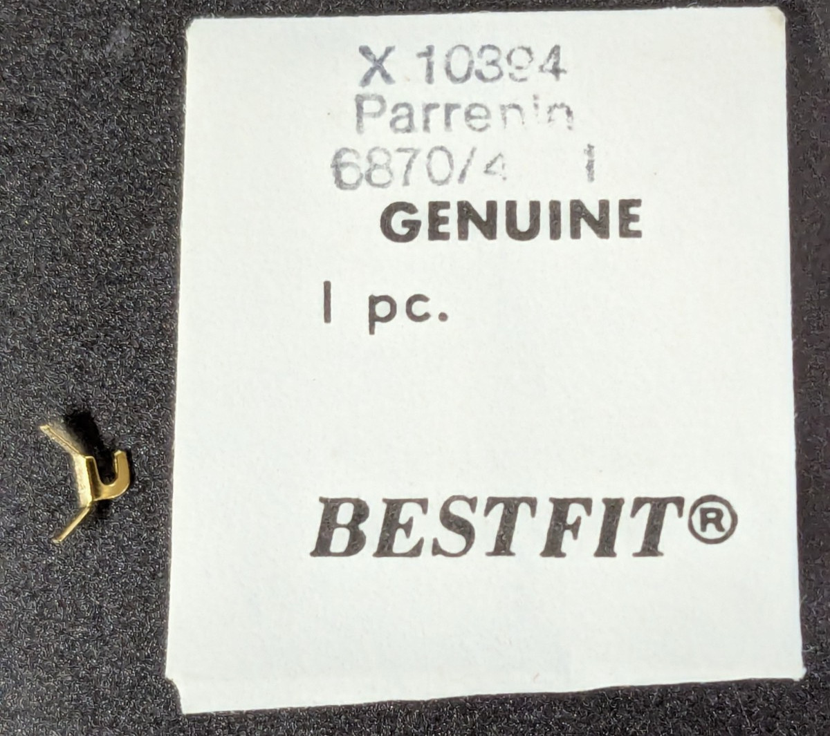 NOS Perrenin Quartz Watch Cal. 6870 Battery Bridle Side Clamp (+) Part X/10394