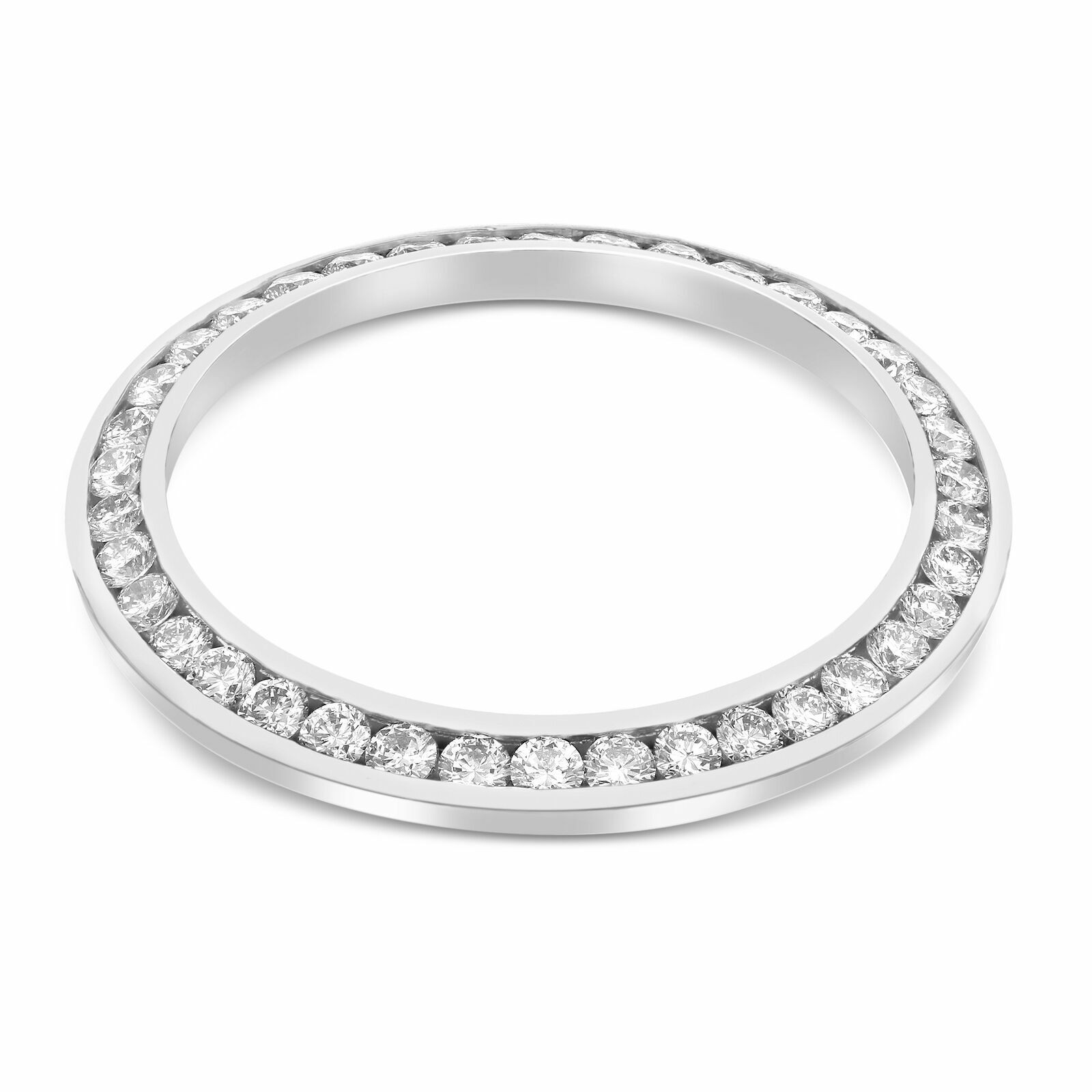 MIDSIZE GOLD 2.20CT CHANNEL NATURAL DIAMOND BEZEL 14K ROLEX 78266 78286 68159