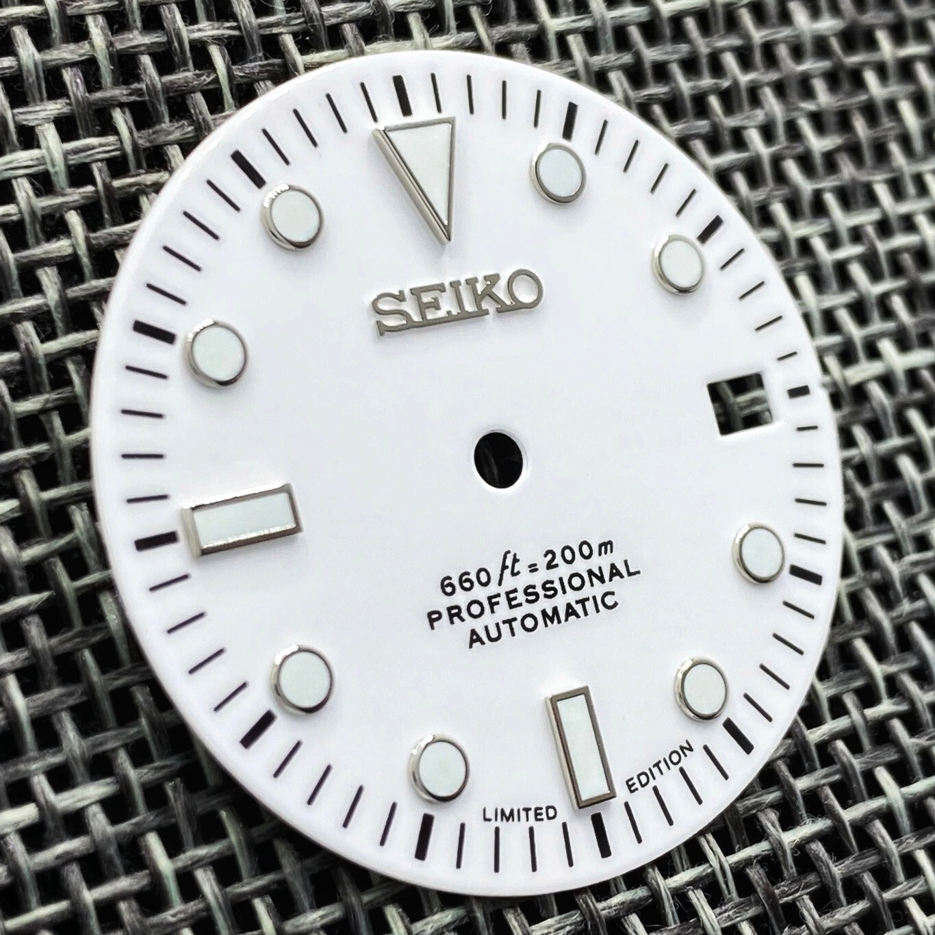 New SUB DIVERS CERAMIC WHITE DIAL FOR SEIKO NH35 NH36 4R35 4R36 7S26 SKX007