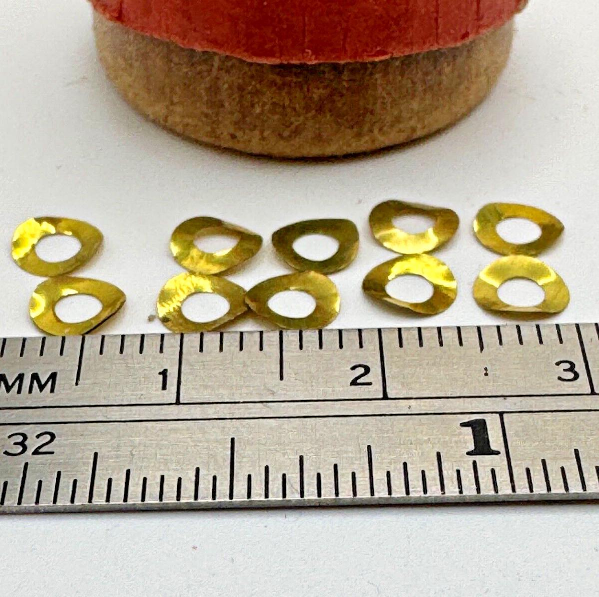 Pocketwatch 12s dial washer lot x 10 – 12 size watchmaker parts