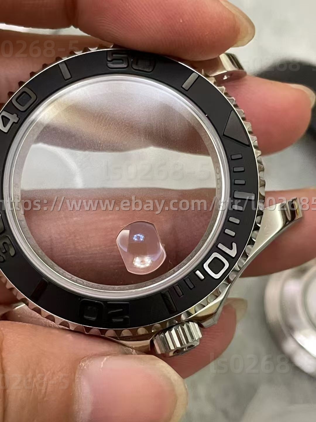 DIY SET for 3135 40MM Watch case + dial + hands + Strap sapphire