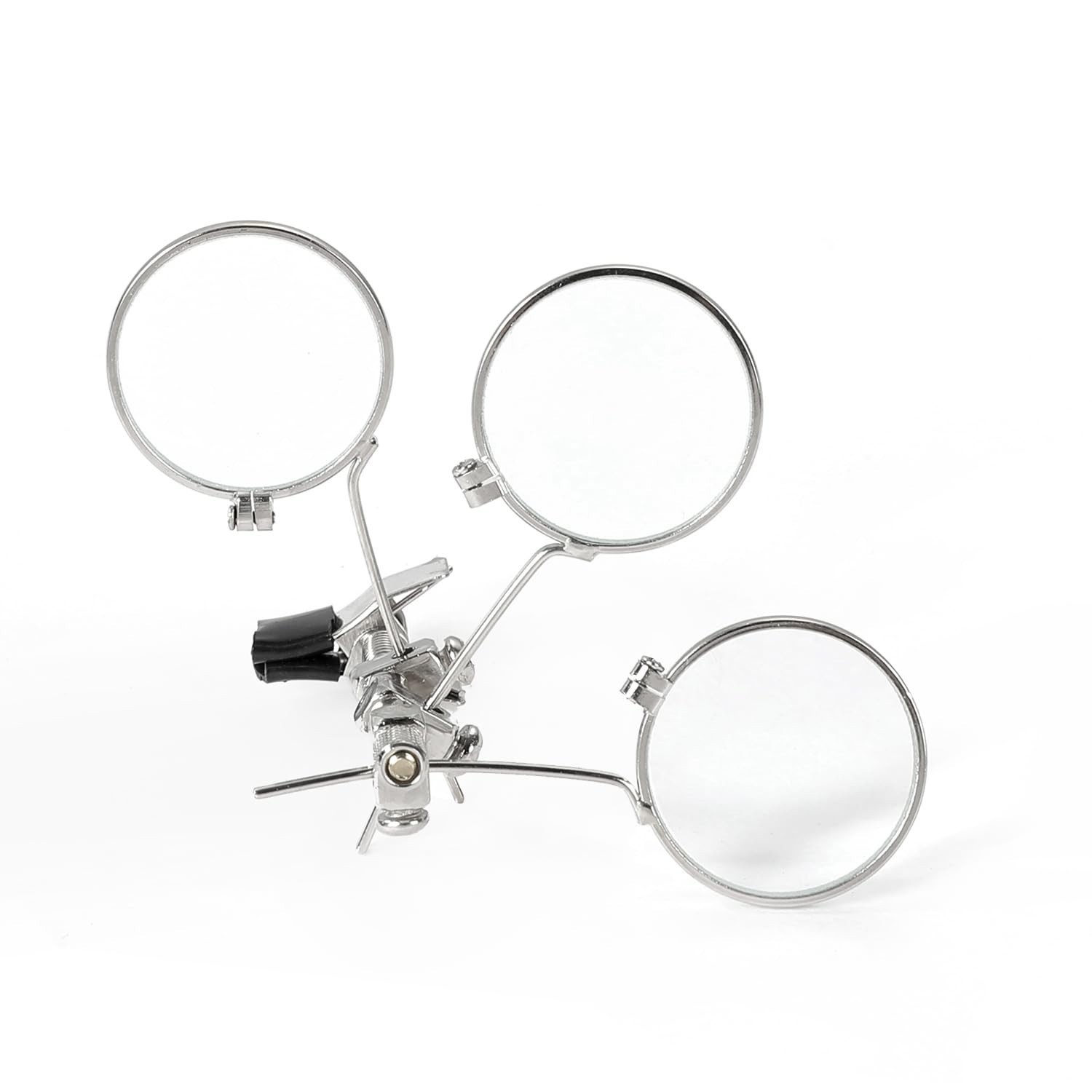 Jeweller’s Eye Loupe 3.3X, 6.6X, 9.9X Triple Ocular Loupe Steampunk Lens Clip…