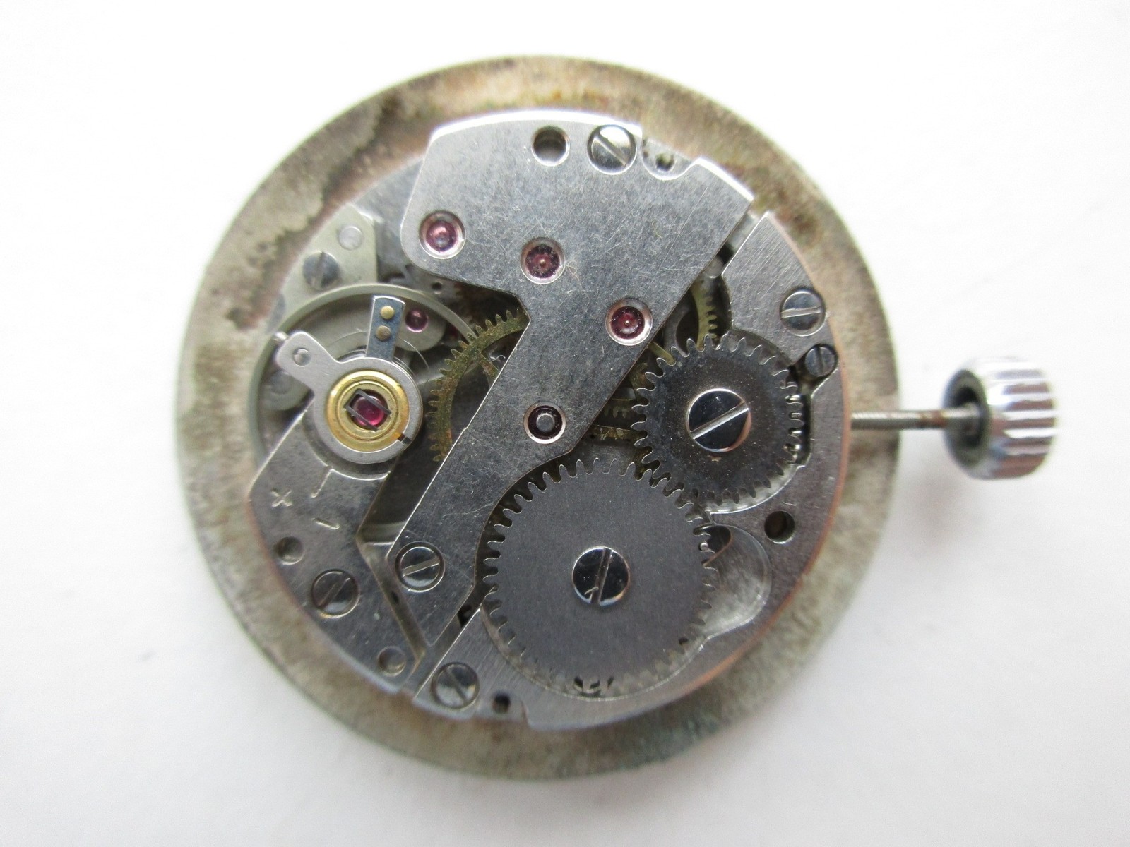 FE France Ebauche cal. 233-60 sub seconds vintage watch movement – running