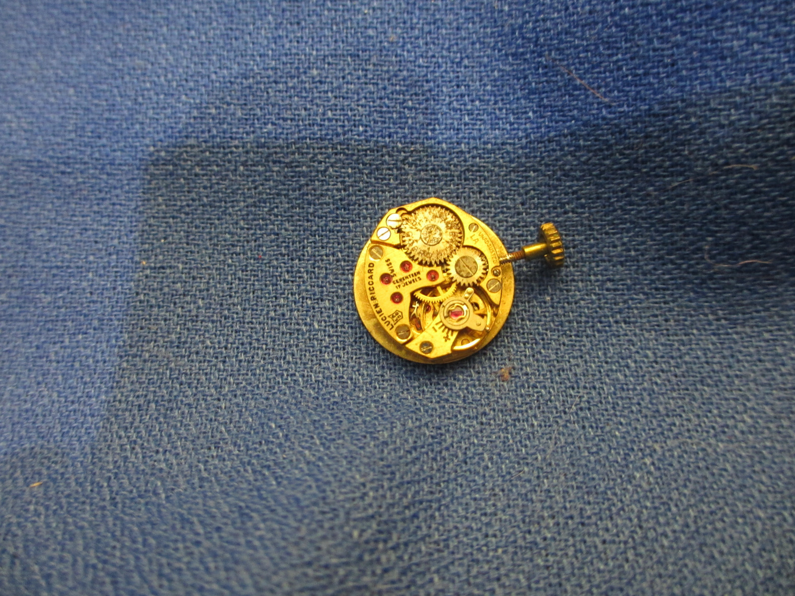 Watchmaker Estate Vintage Women’s Lucian Picard 17 Jewel Movement Parts/Repair