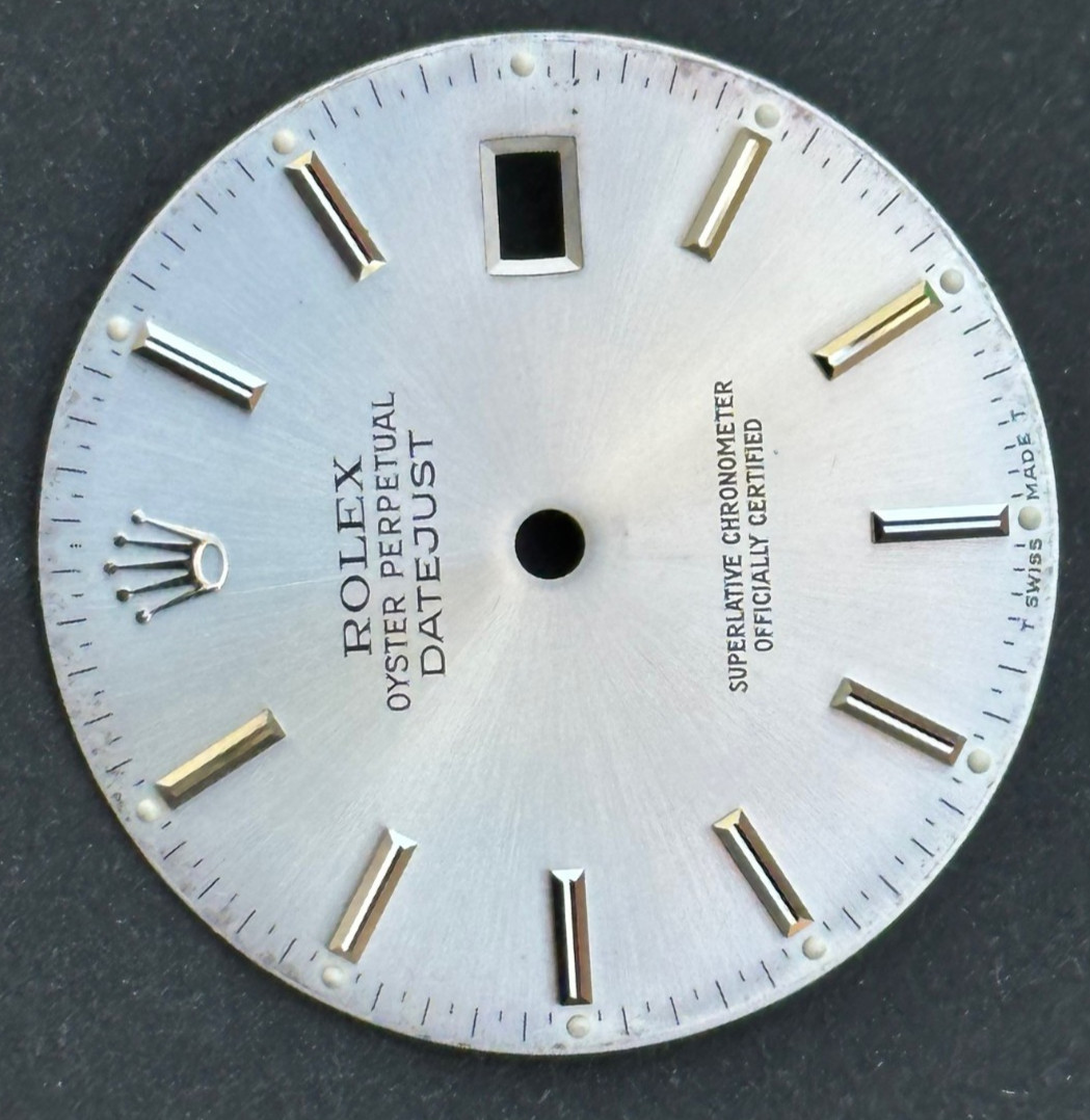Vintage Rolex Oyster Perpertual Datejust Watch Dial For 36mm Case 16030 16014