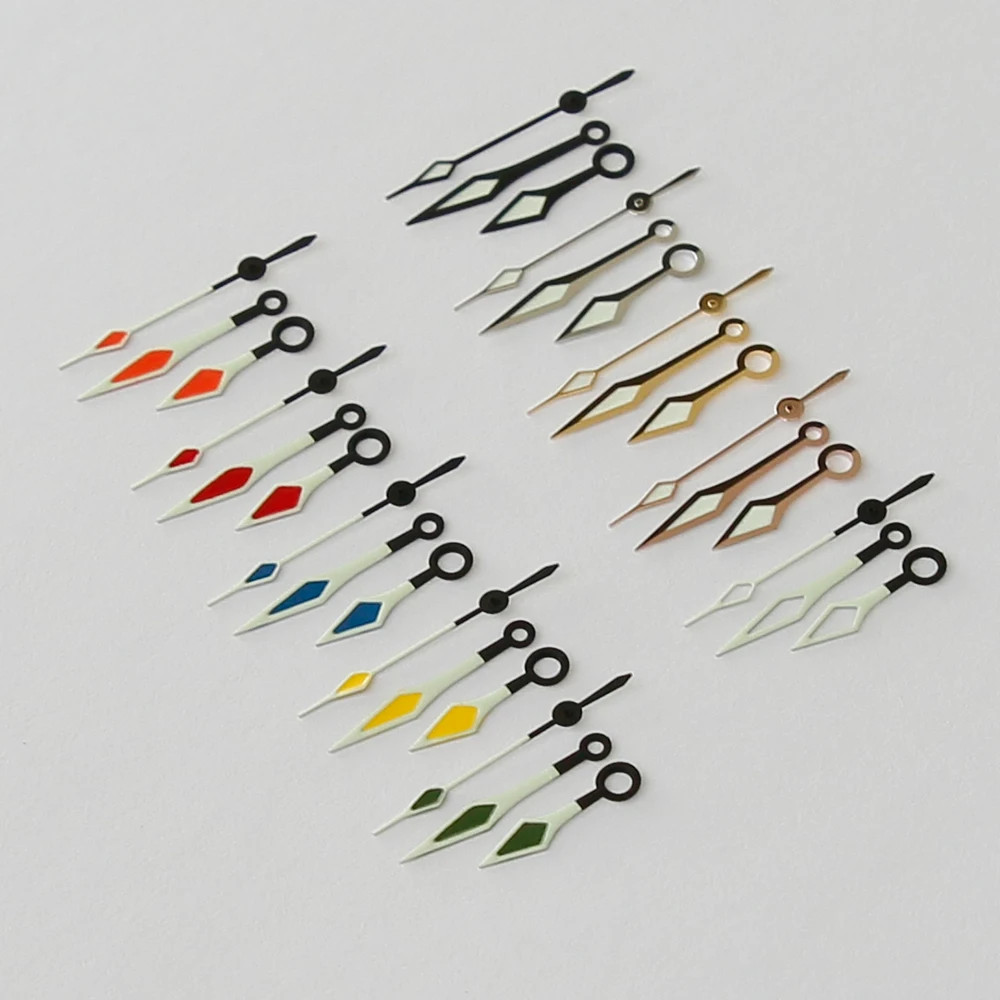 Watch Hands Leaf Style Bright Color C1 C3 Mixed Luminous For NH34 NH35 NH36 SKX0