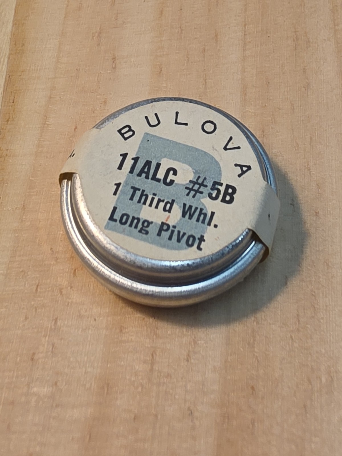 Factory NOS Bulova 11ALC PN 5B Third Wheel Long Pivot