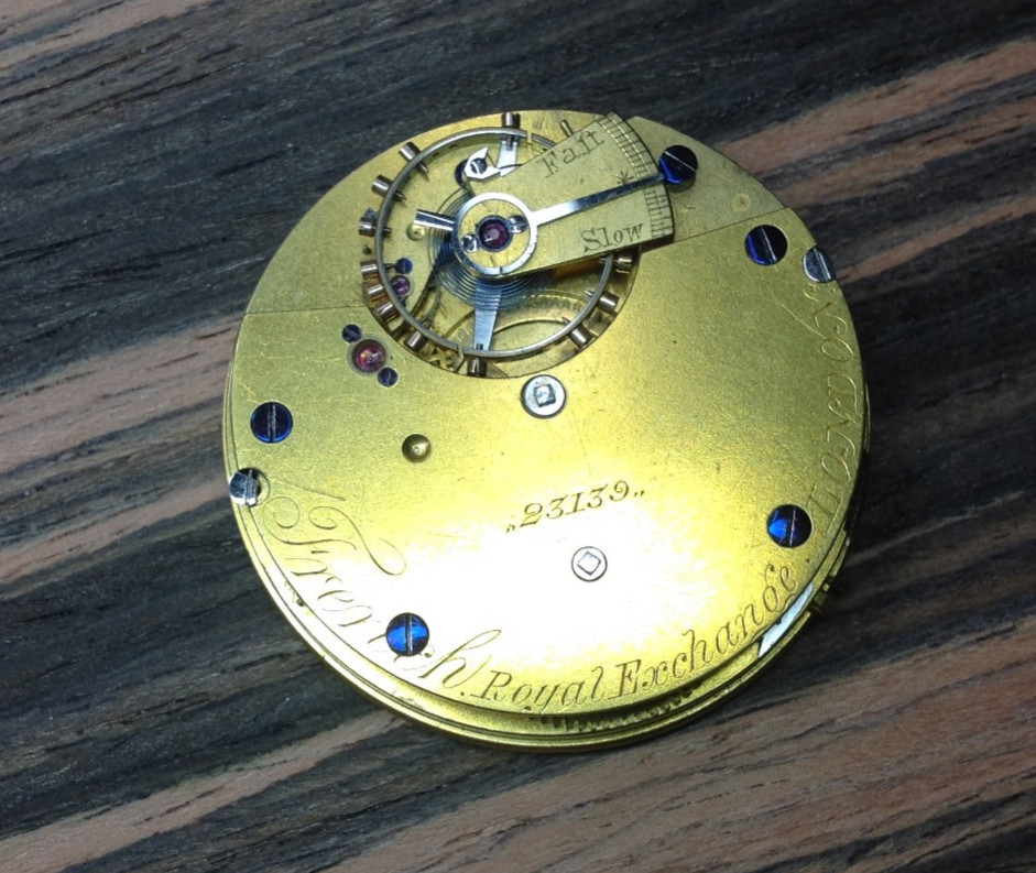 FRENCH ROYAL EXCHANGE LONDON Pocket Watch Movement – Restoration