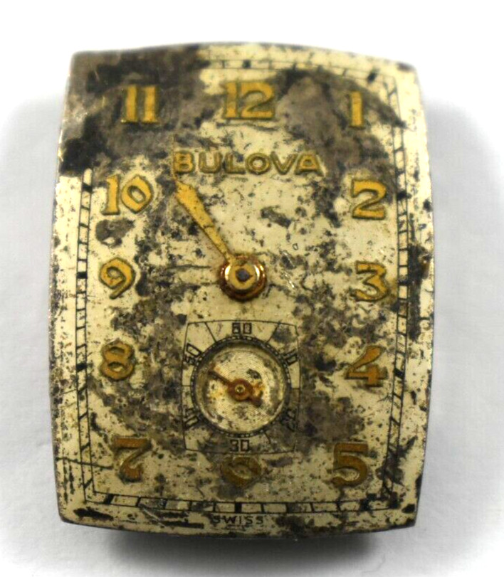 Vintage Bulova Manual Wind 17J 8AH Wrist Watch Movement lot.fg