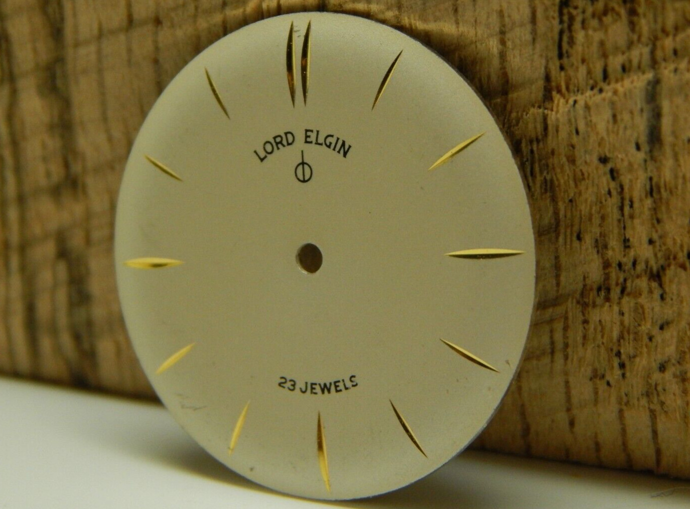 Stunning Lord Elgin 23 Jewels Pearl Watch Dial 26.8mm Diameter NEW OLD STOCK