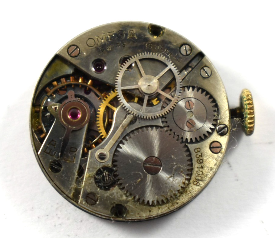 Vintage Omega Sweep Second 23.4 SC Manual Wind Wrist Watch Movement lot.wi