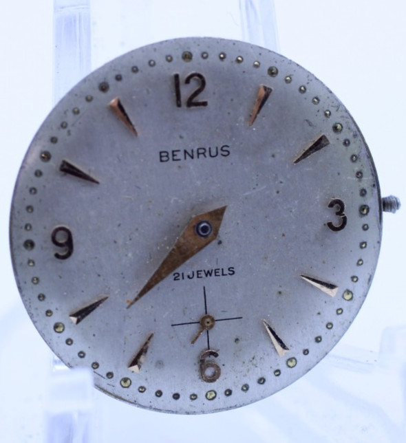 BENRUS 21j cal. 546, MODEL B4 WRIST WATCH MOVEMENT GOOD BALANCE (A20)