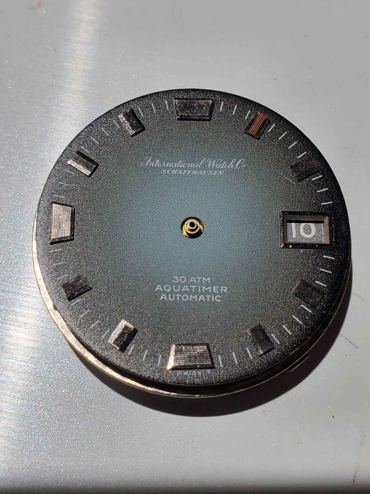 Vintage 60s IWC Aquatimer Vignette Blue Dial and Complete Movement Parts