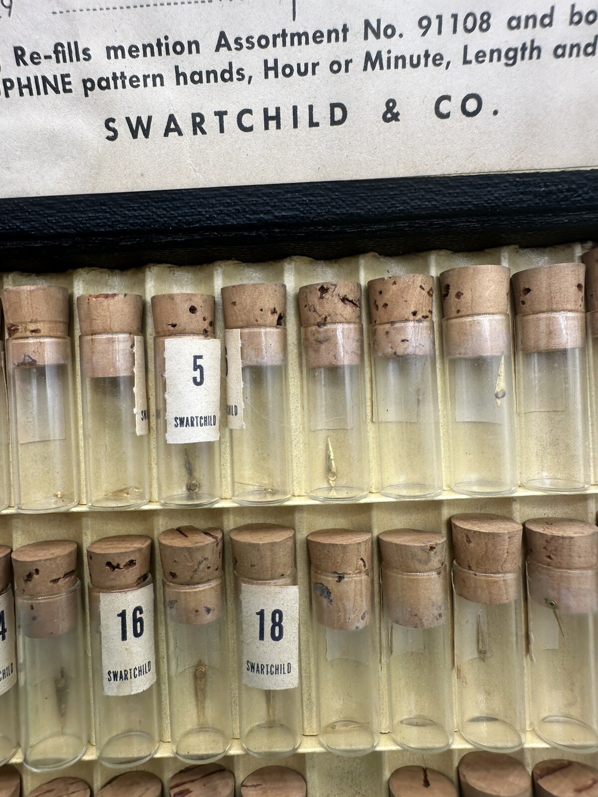 Vintage Swartchild Dauphine Watch Hand Case Assortment Kit #91108