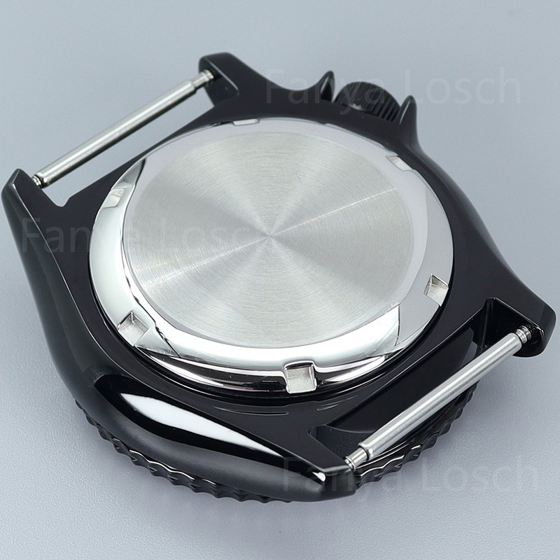 42.5mm Modify SKX007 Mod Black Watch Case Sapphire 10ATM For Seiko NH34 35 36 38