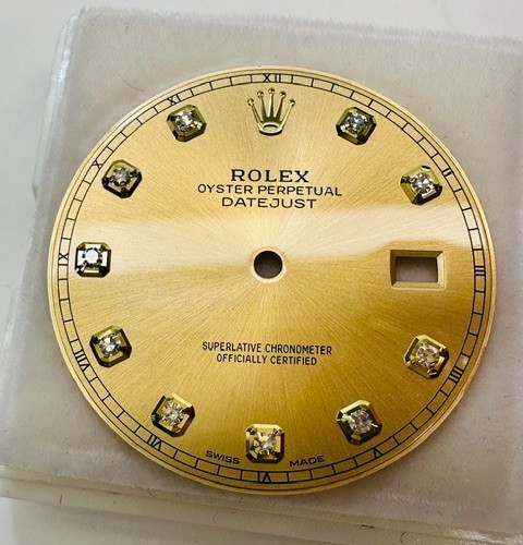 Authentic Rolex Factory Champagne Diamond Dial for Datejust 41 126333 126303