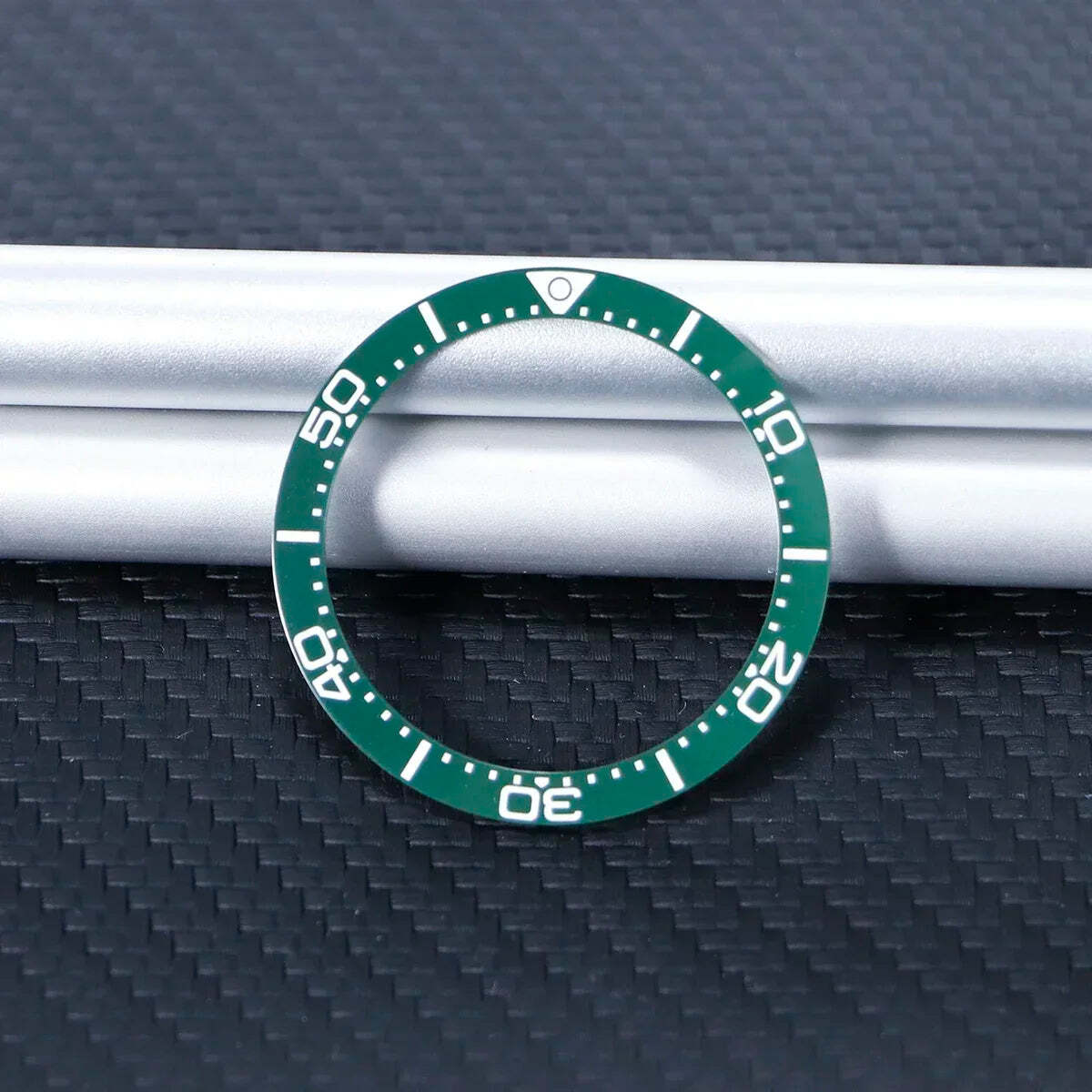 DS 38*30.5mm Ceramic Bezel Ring Match SKX007 /009 Insert Blue Lume