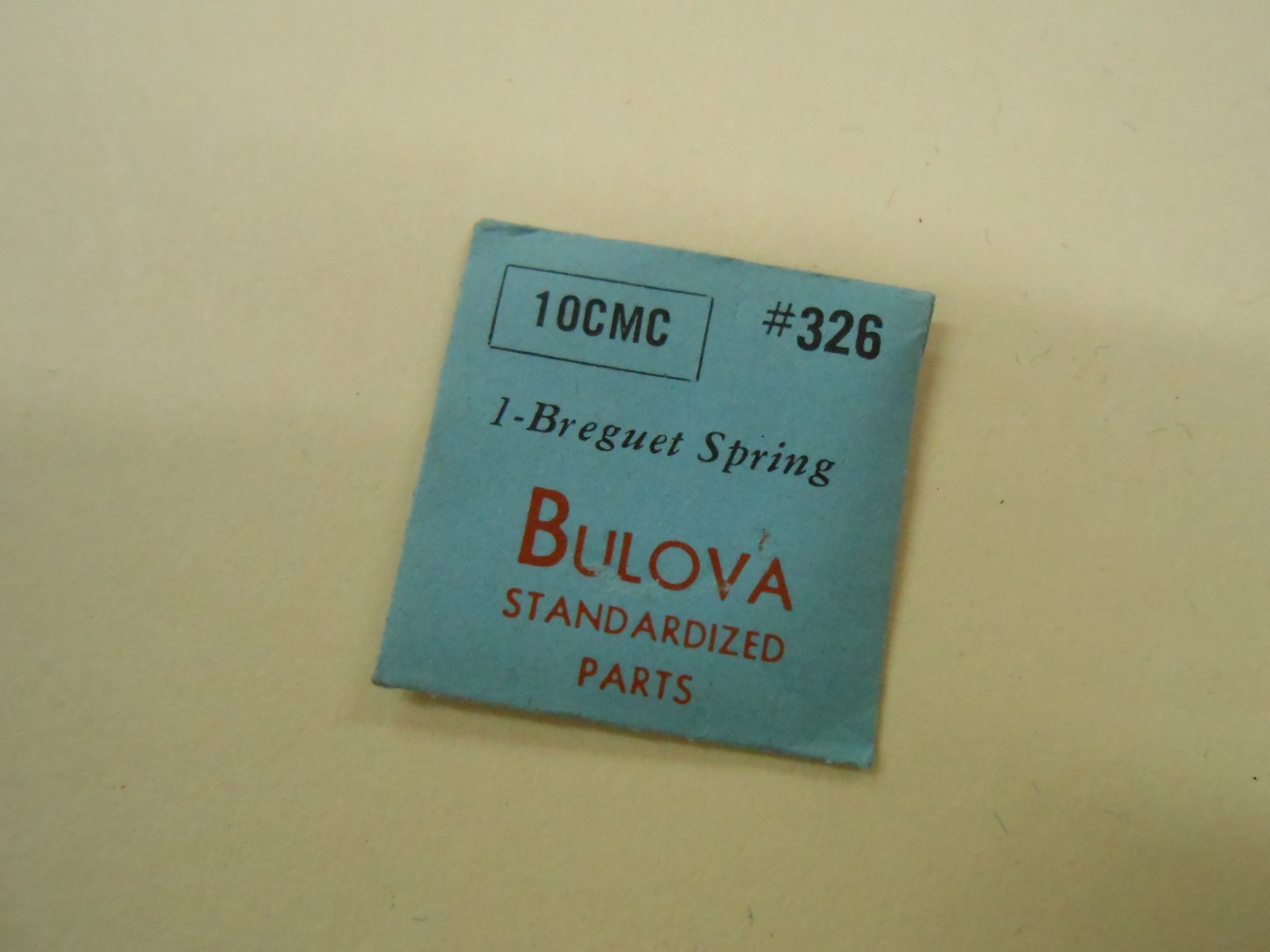 BULOVA watch part 10CMC BREGUET SPRING #326 nos
