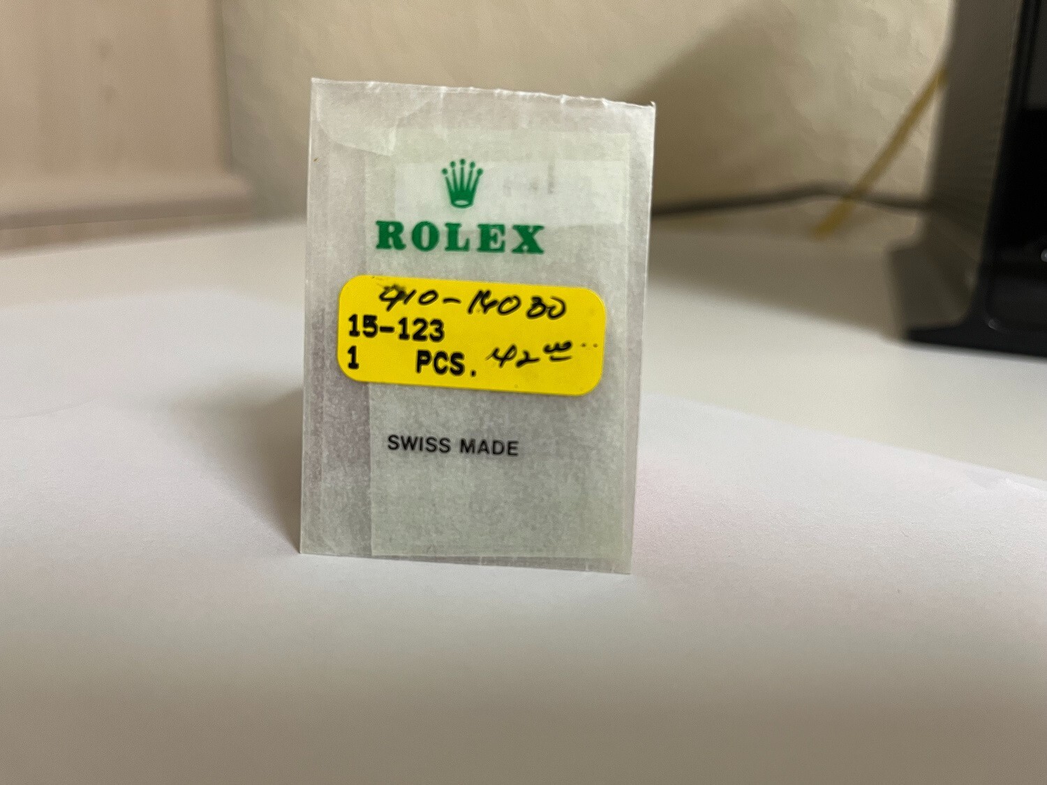 Genuine Rolex 15-123 Second Hand White Gold Factory open package NOS