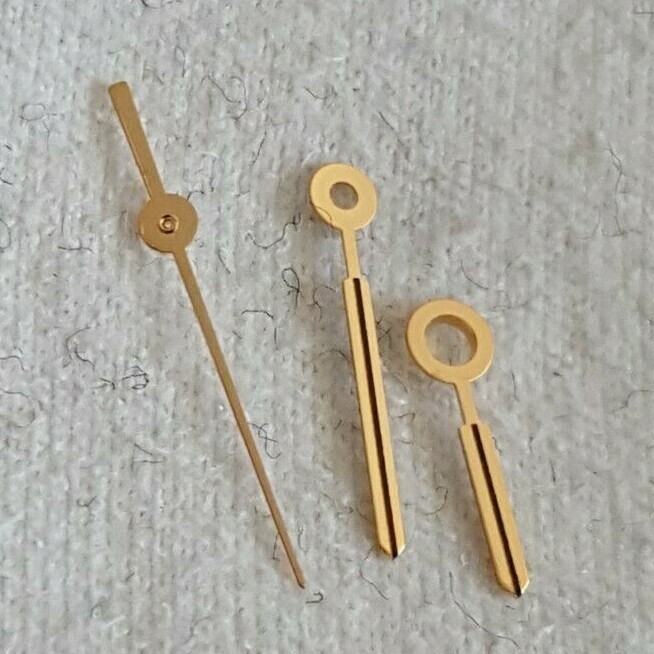 ETA Caliber 956.412, 256.111 Gold Plated Hour, Minute and Center Second Hands