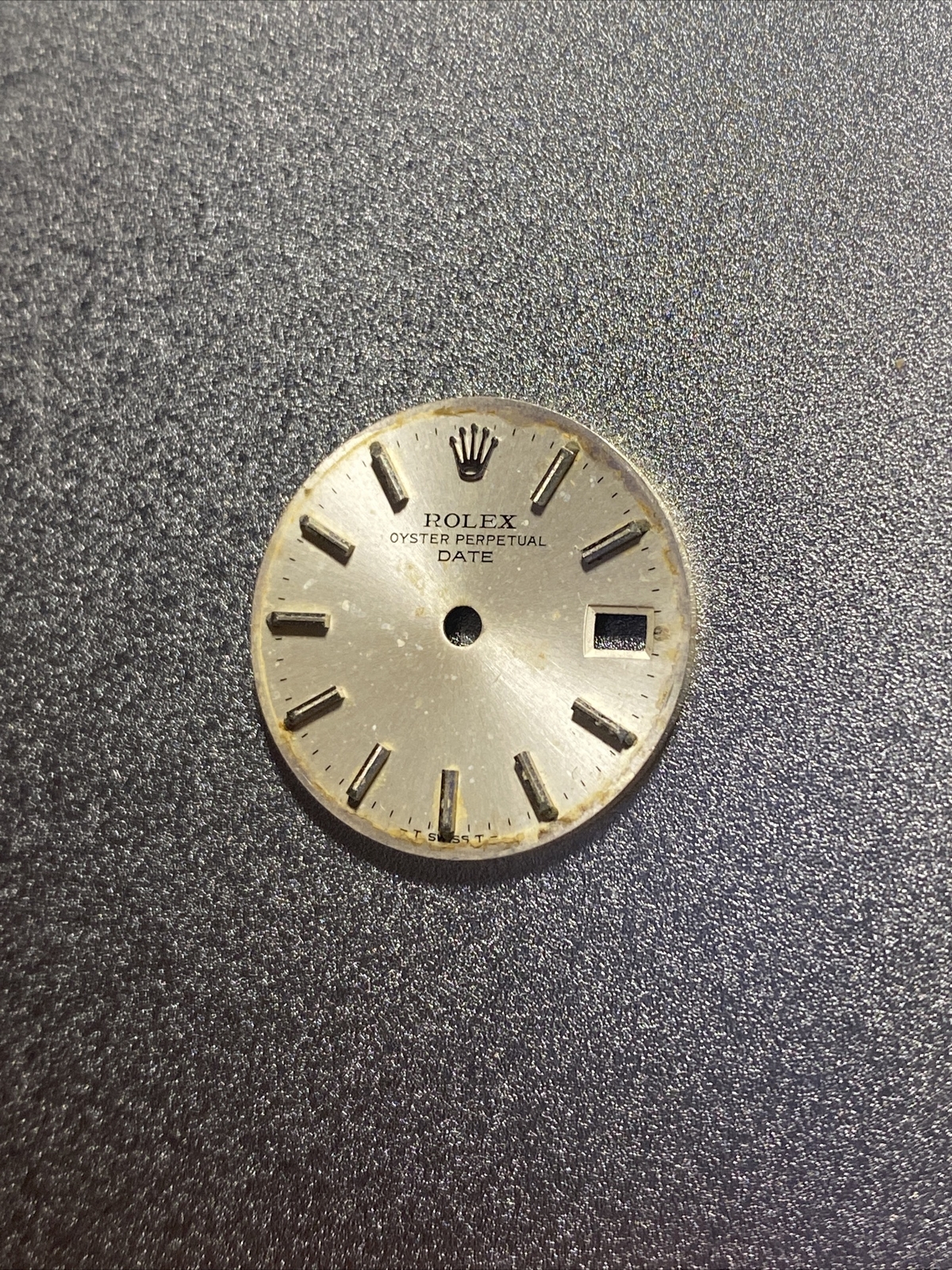 Genuine Rolex Silver Dial Lady Date 6917 6517 6916 6516 HAS SPOTS AND DAMAGE