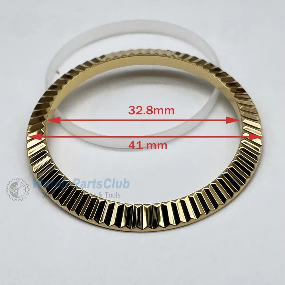 41mm Fluted Steel Bezel For DJ 126300 126333 126334 Watch Mod Parts