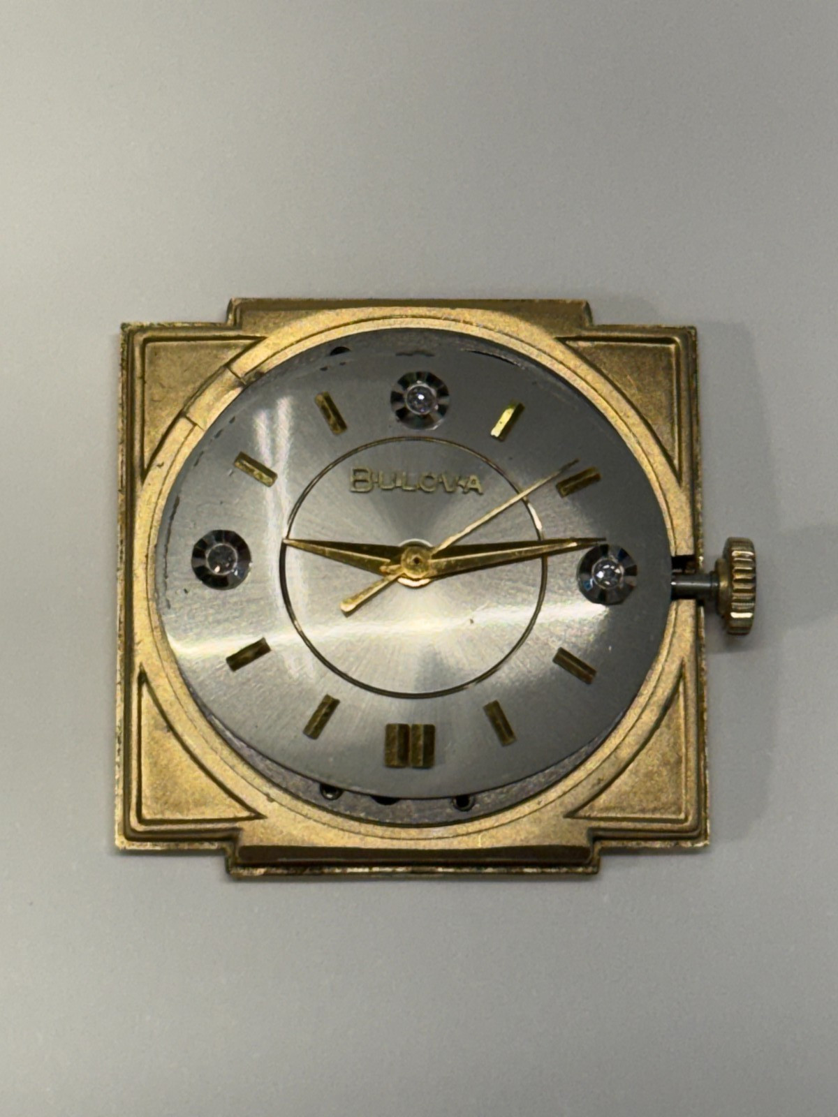 Bulova 21 Jewel Diamond Dial 10BZC Movement GF Case Watch