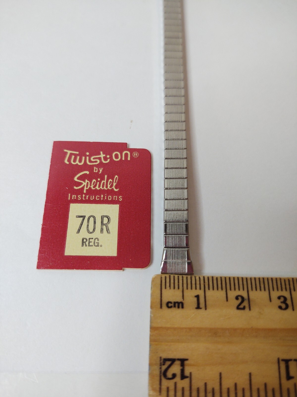 Vintage Speidel Twist On Watch Replacement Band Width 5mm / Lugs 7mm # 70R Reg
