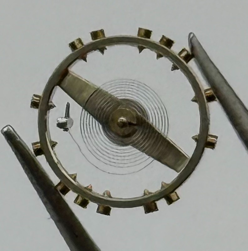 FHF 60 Balance Wheel Complete And Spring 6¾-8’’’ 200 M Watch Movement Parts NOS