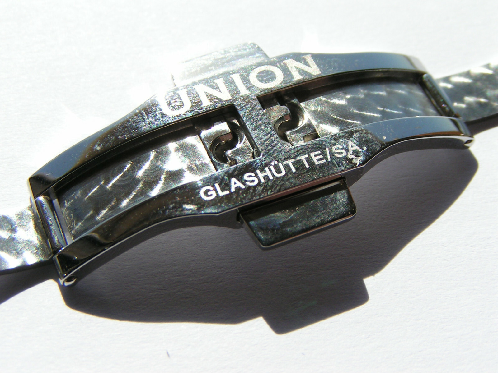 UNION GLASHÜTTE SA D640 000225 Steel 16mm Deployment Deployant Clasp Buckle I509