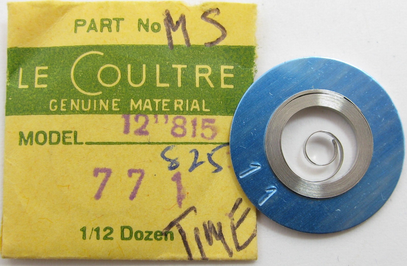 LeCoultre 815 825 watch movement part: automatic mainspring for Time 771