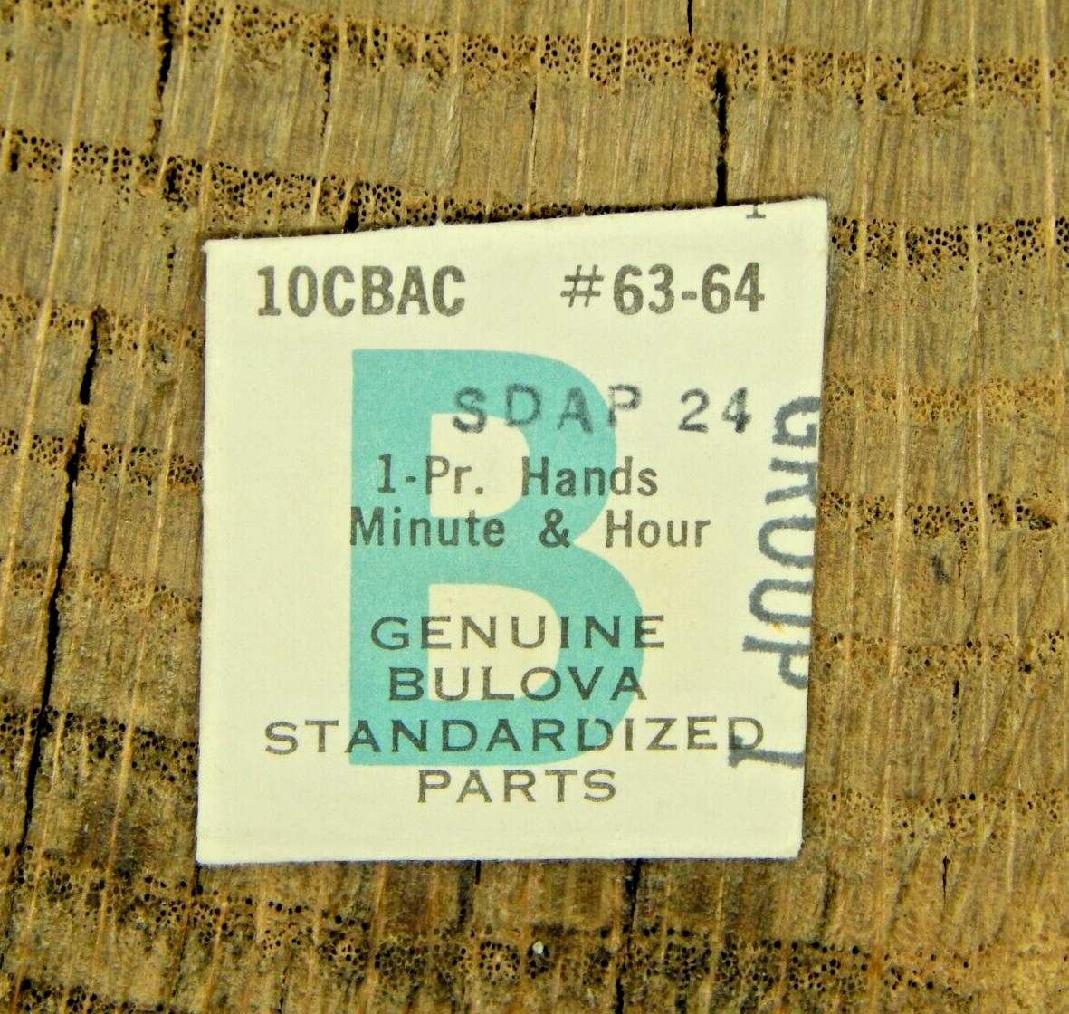 Genuine Bulova 10CBAC SDAP 24 Set of Hands Watch Part 63/64 NEW OLD STOCK